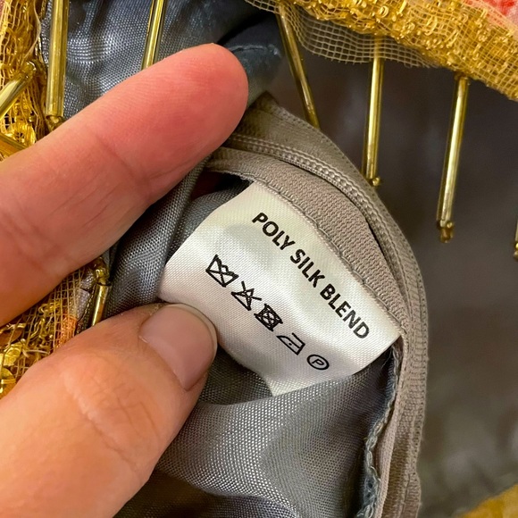 Indya Floral Grey Flared Maxi silk Skirt (Lehenga) & Top - Worn once. - Picture 13 of 16